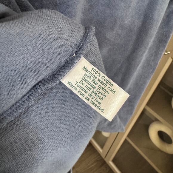 Criquet Terrycloth Vintage Indigo Blue Polo Shirt XL NEW Collared Short Sleeve - Picture 7 of 7